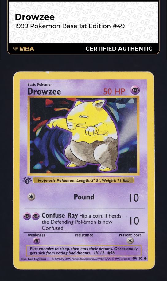英語版初期　Drowzee 1st　Edition shadowless 4020999_auth-front.jpg