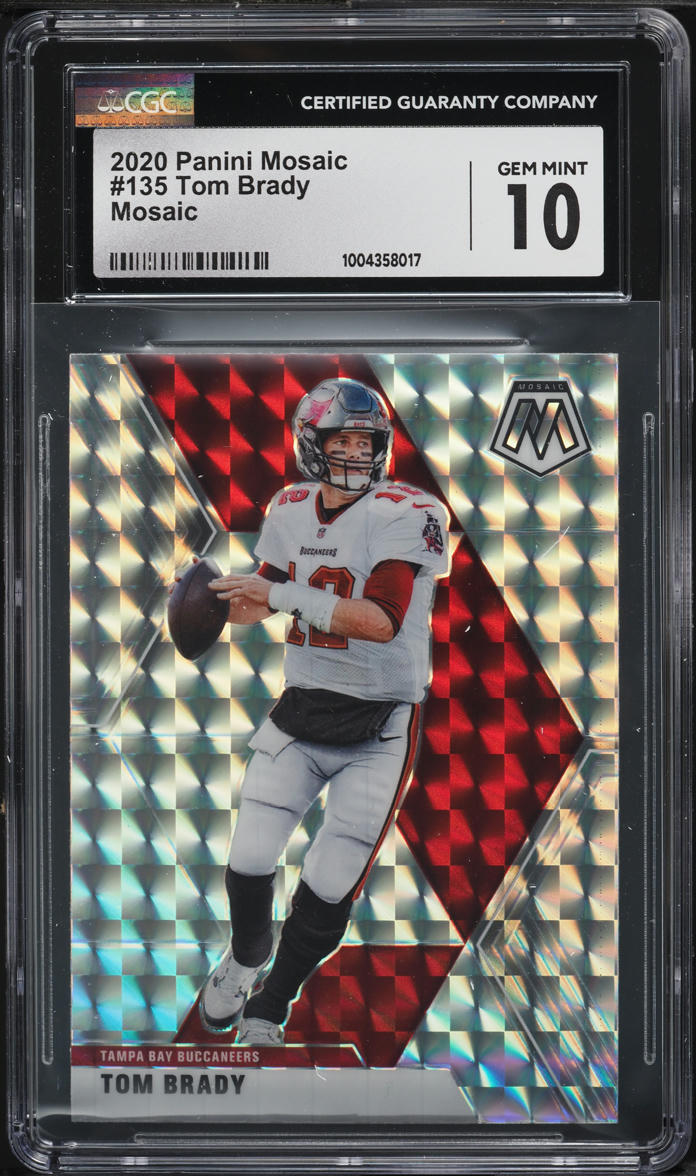 2020 Panini Mosaic Tom Brady #135 CSG 10 GEM MINT