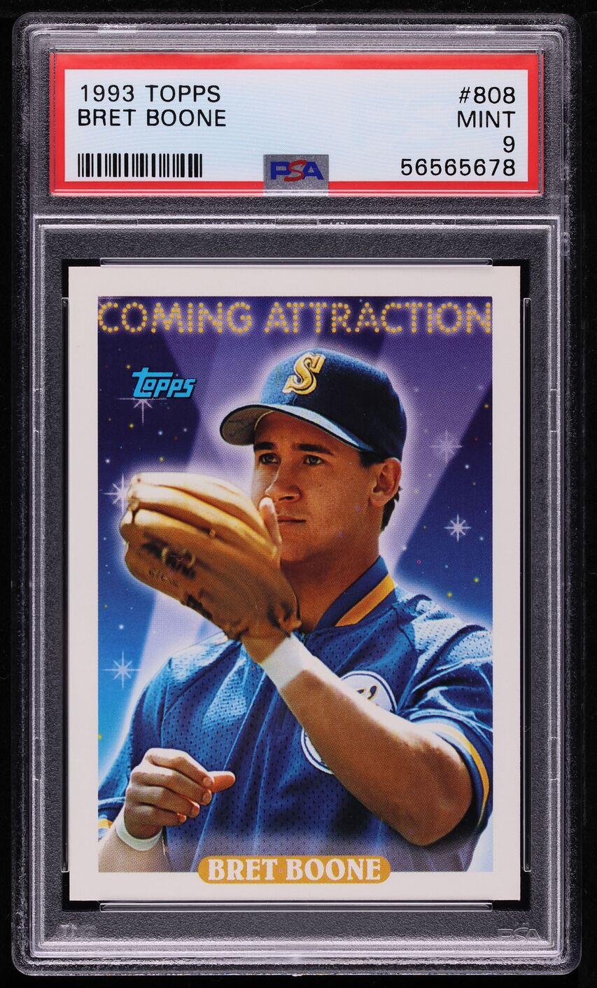 1993 Topps Bret Boone #808 PSA 9 MINT