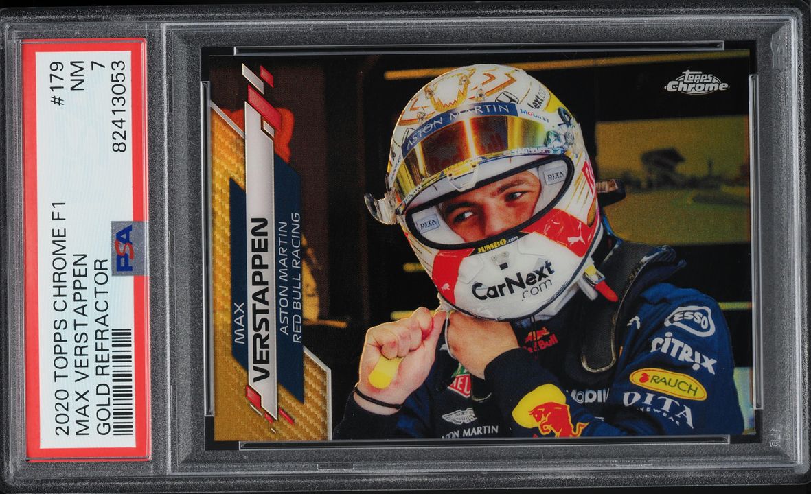 2020 Topps Chrome Formula 1 F1 Gold Refractor Max Verstappen /50