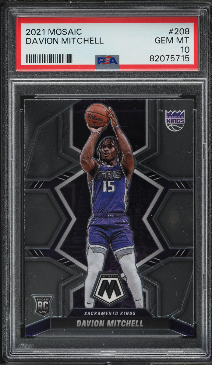 2021 Panini Mosaic Davion Mitchell ROOKIE #208 PSA 10 GEM MINT