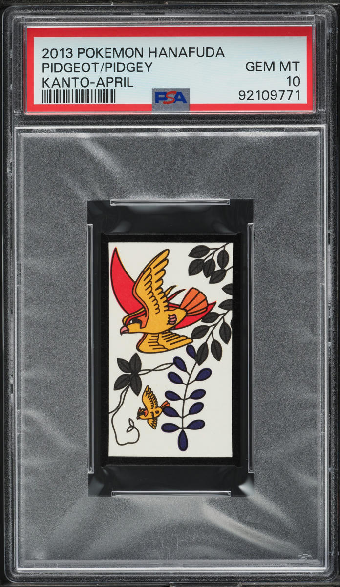 2013 Pokemon Hanafuda Kanto April Pidgeot Pidgey PSA 10 GEM MINT on ...