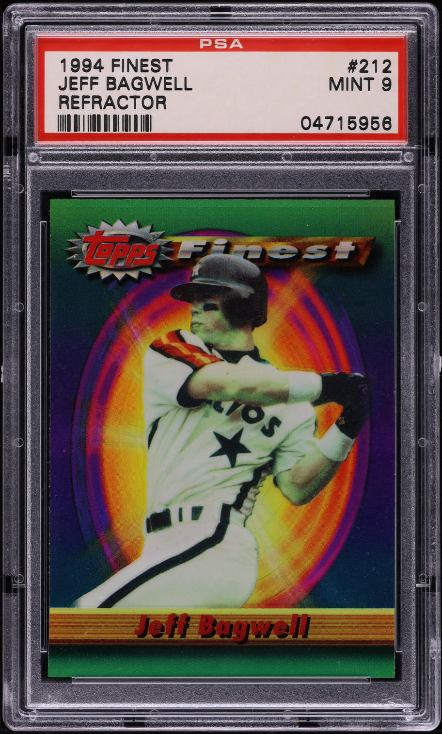 1994 Finest Refractor Jeff Bagwell #212 PSA 9 MINT