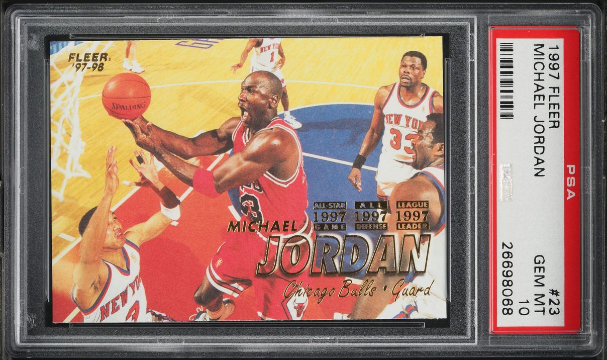 1997 Fleer Basketball Michael Jordan #23 PSA 10 GEM MINT on