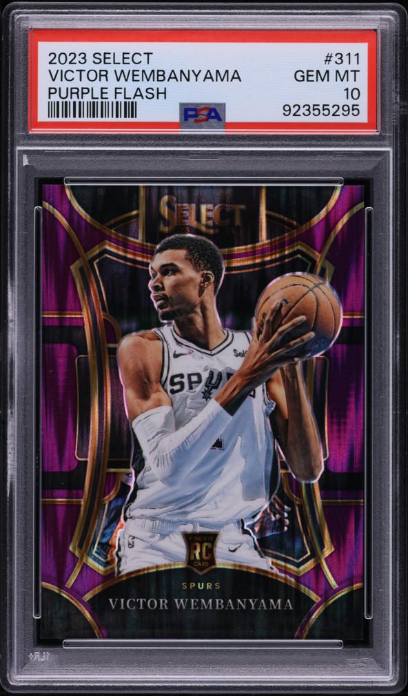 2023 Select Mezzanine Purple Flash Victor Wembanyama ROOKIE /175