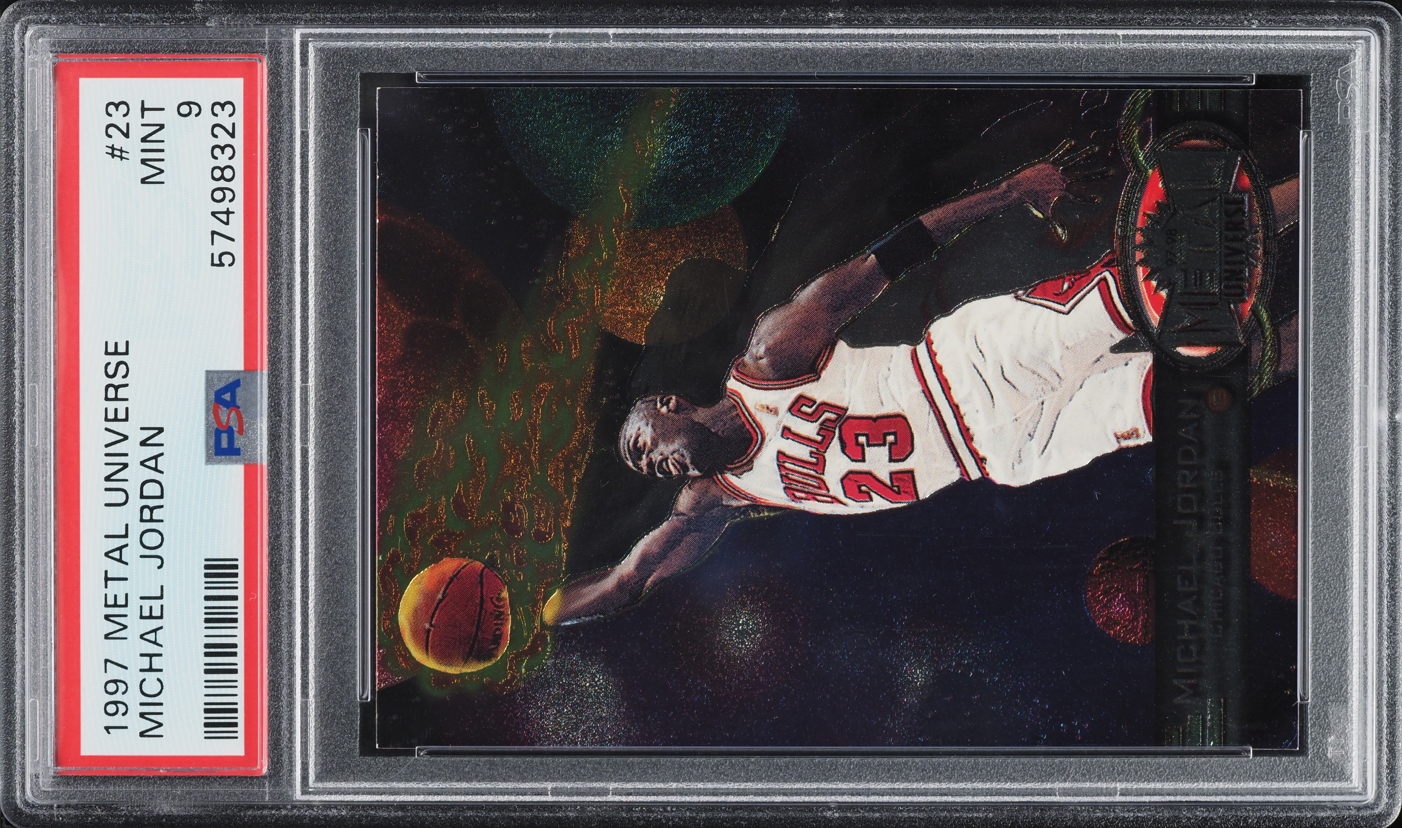 1997 Metal Universe Michael Jordan #23 PSA 9 MINT on Fanatics Collect