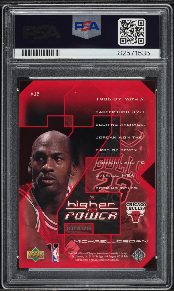 1999 Upper Deck MJ A Higher Power Michael Jordan #MJ2 PSA 10 GEM 