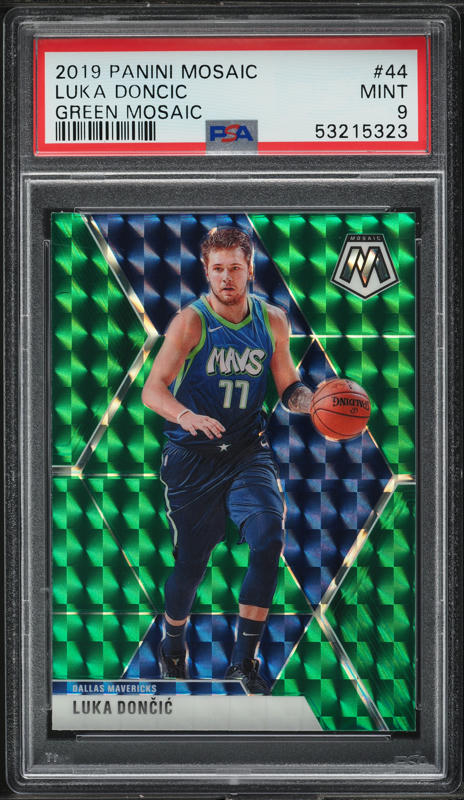 2019 Panini Mosaic Green Luka Doncic #44 PSA 9 MINT on Fanatics