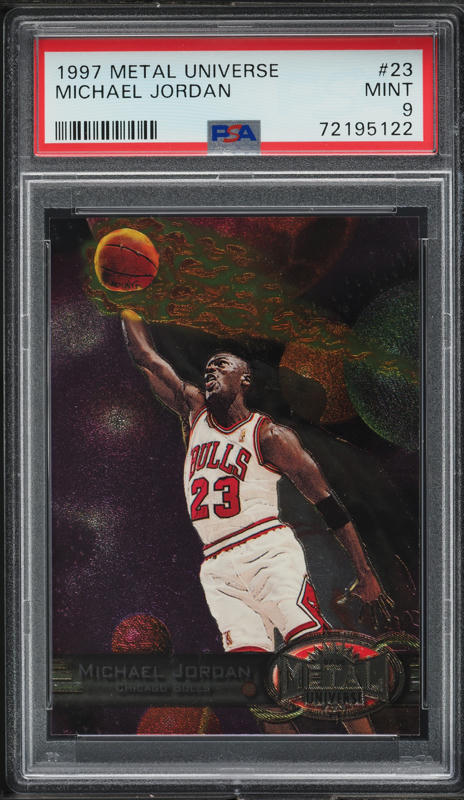1997 Metal Universe Michael Jordan #23 PSA 9 MINT on Fanatics Collect