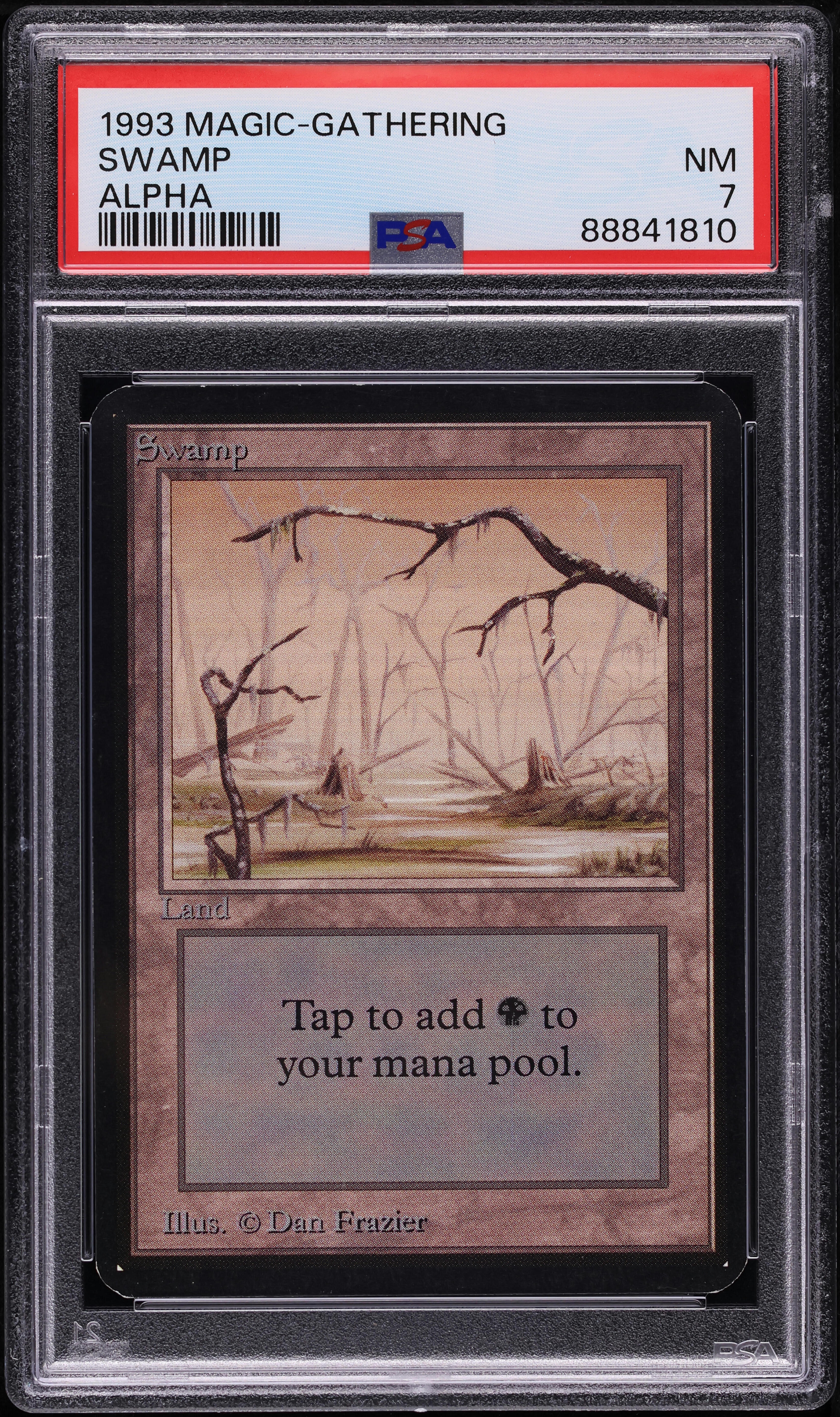 1993 Magic The Gathering MTG Alpha Swamp PSA 7 NRMT on Fanatics