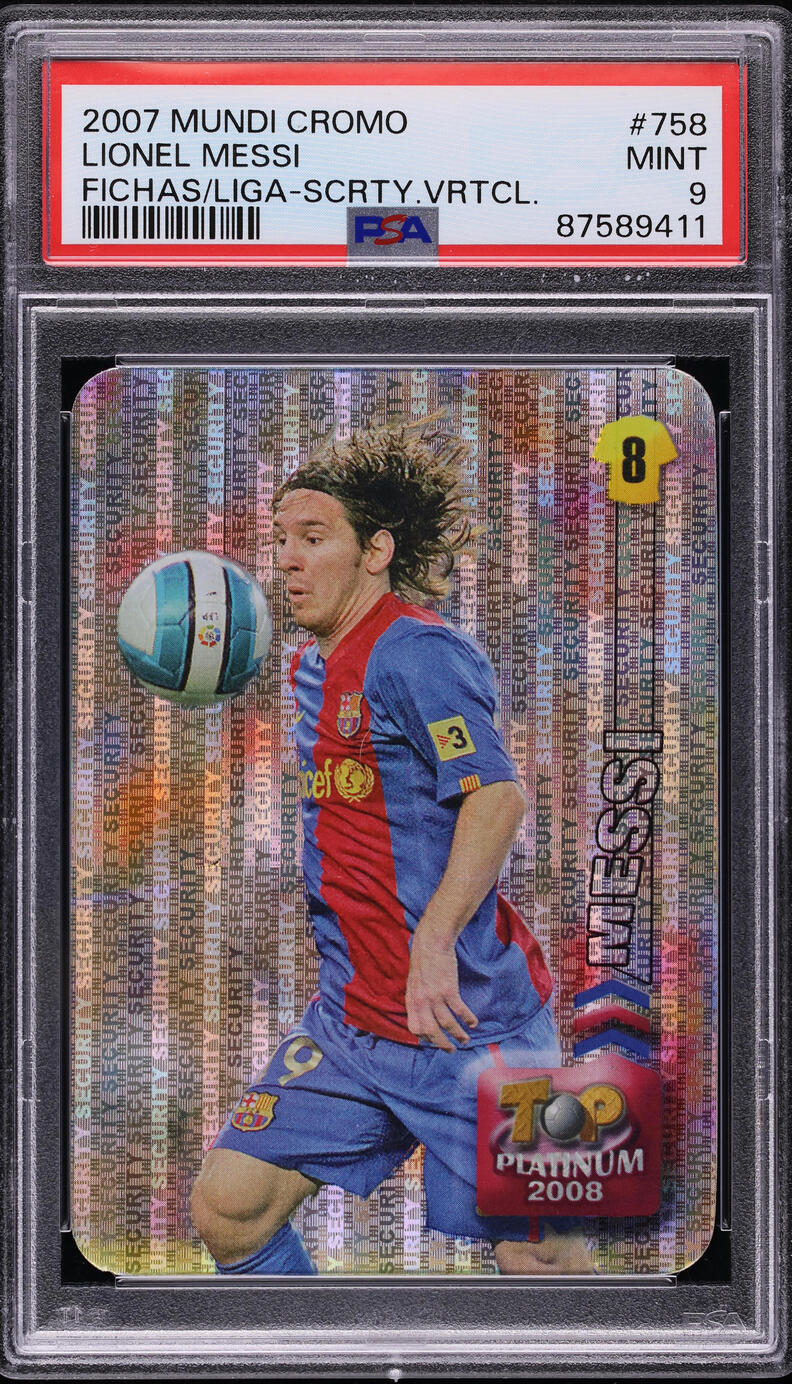 2007 Mundi Cromo Las Fichas De La Liga Security Vertical Lionel