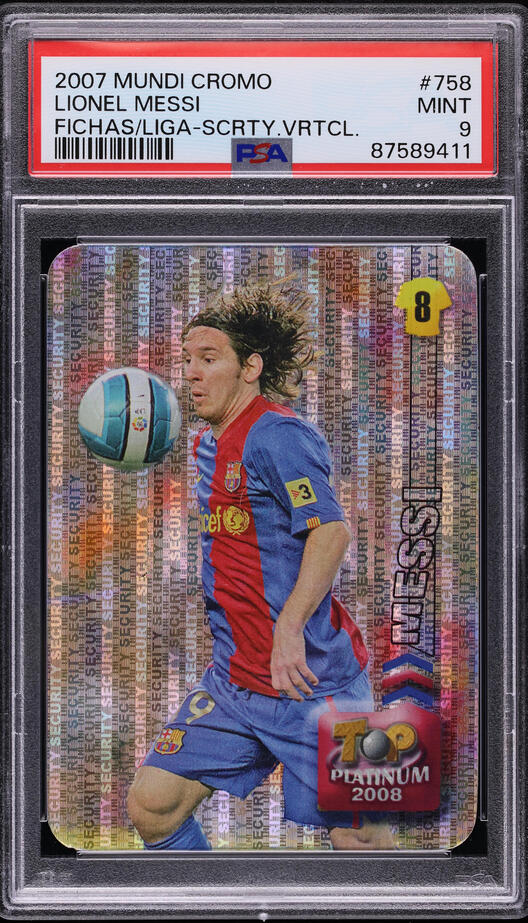 2007 Mundi Cromo Las Fichas De La Liga Security Vertical Lionel