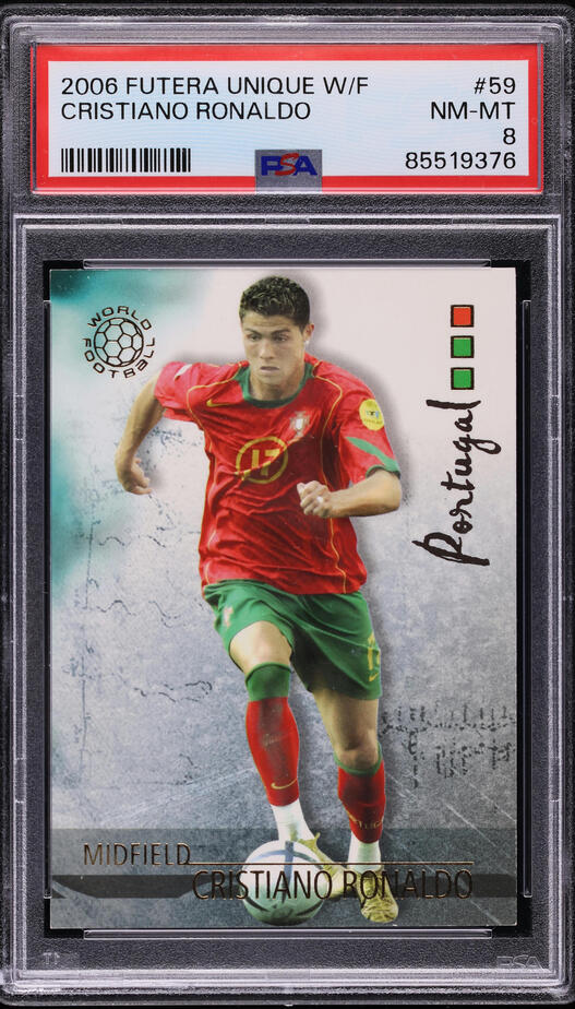 2006 Panini World Cup Germany Cristiano Ronaldo #169 PSA 8 NM-MT