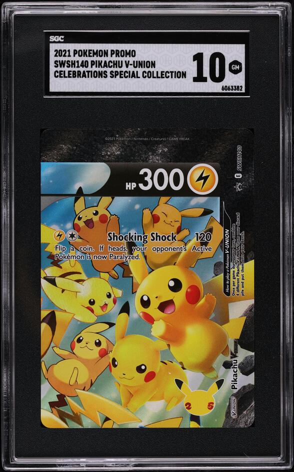 2021 Pokemon Sword & Shield Promo Celebrations Pikachu V-UNION