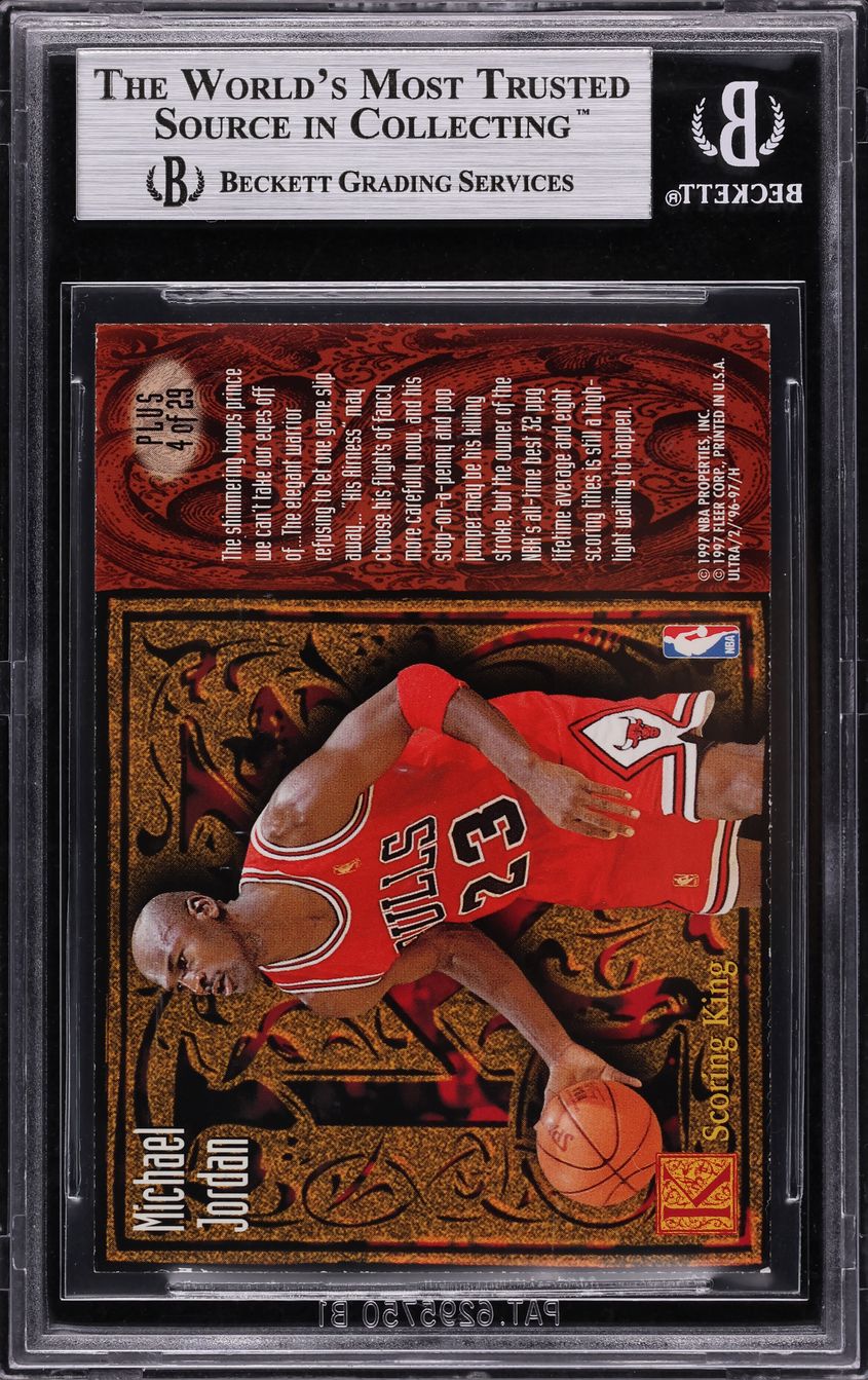 1996 Ultra Scoring Kings Plus Michael Jordan #4 BGS 8.5 NM-MT+