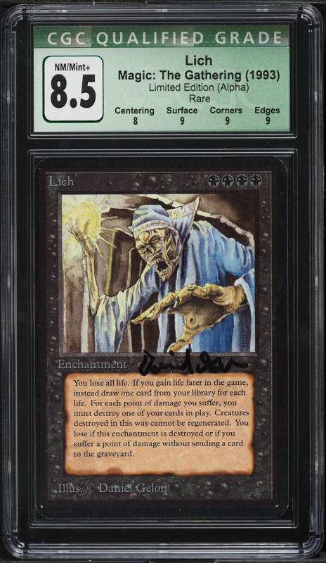 lich mtg cards MtG Guilds of Ravnica Mythic Rare Underrealm Lich #211