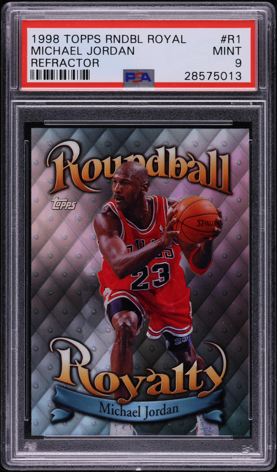 1998 Topps Roundball Royalty Refractor Michael Jordan #R1 PSA 9 MINT