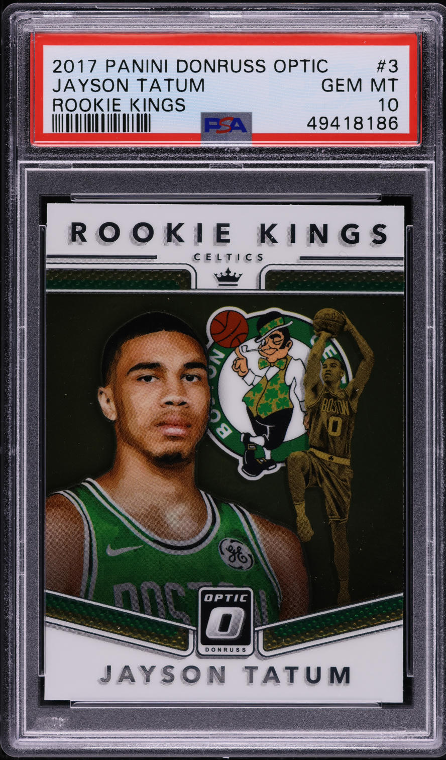 2017 Donruss Optic Kings Jayson Tatum ROOKIE #3 PSA 10 GEM MINT