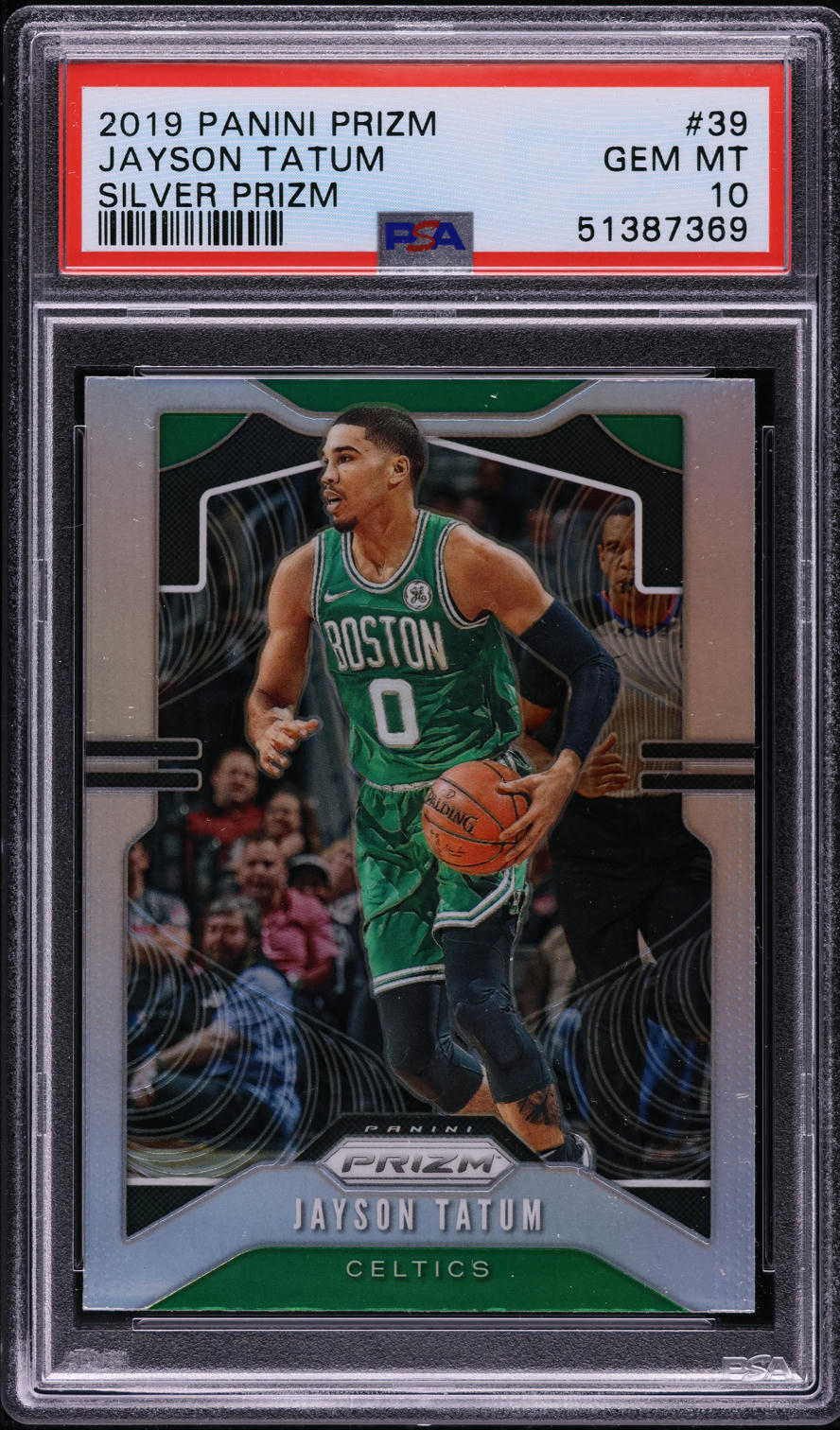 2019 Panini Prizm Silver Jayson Tatum #39 PSA 10 GEM MINT