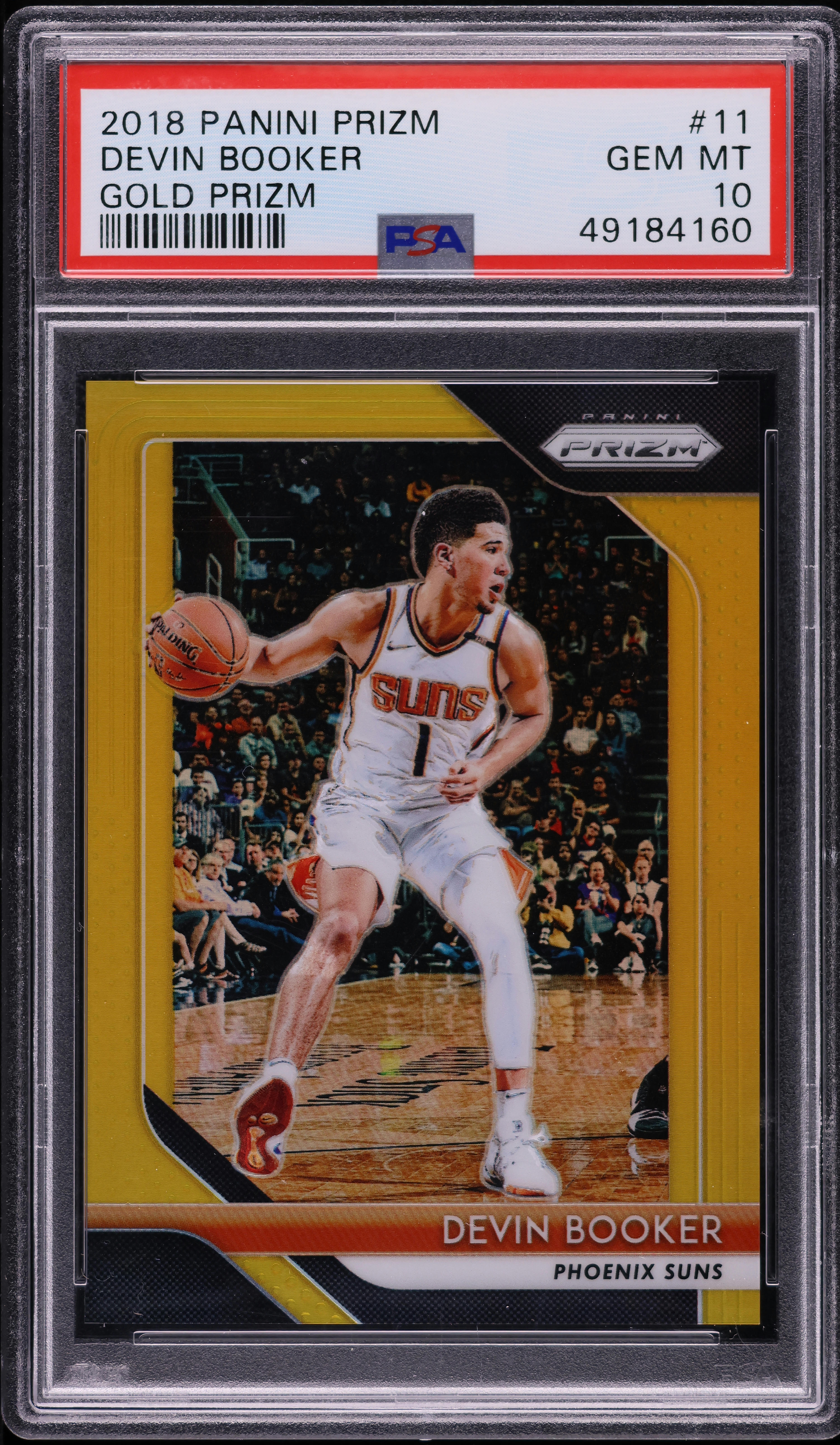 2018 Panini Prizm Gold Devin Booker /10 #11 PSA 10 GEM MINT on