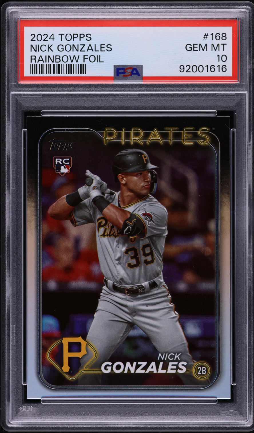 2024 Topps Rainbow Foil Nick Gonzales ROOKIE #168 PSA 10 GEM MINT