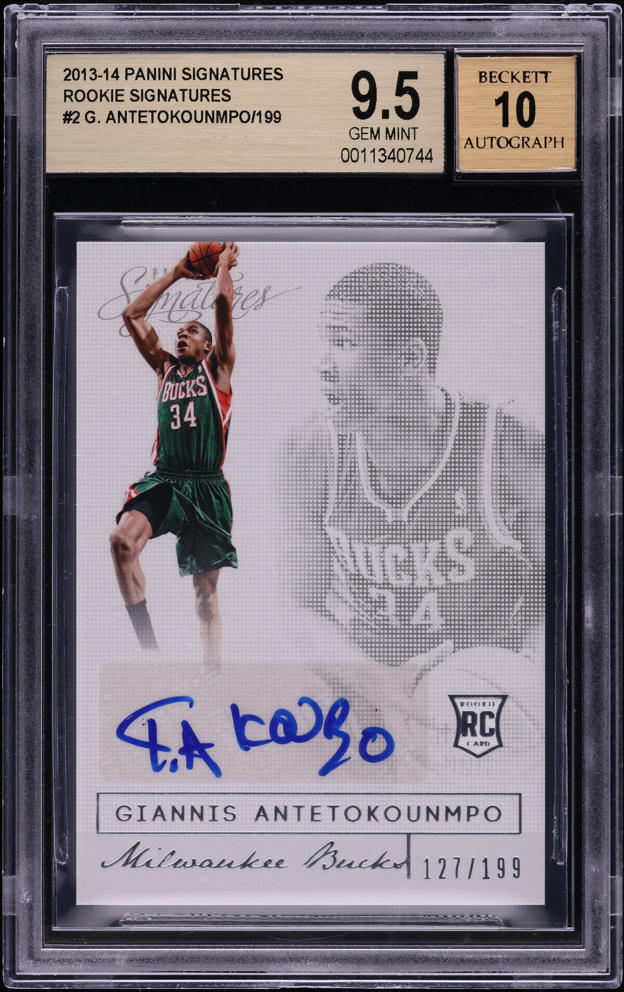 2013 Panini Signatures Giannis Antetokounmpo ROOKIE AUTO /199 #2