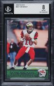 2000 Pacific Football Tom Brady ROOKIE #403 BGS 8 NM-MT on