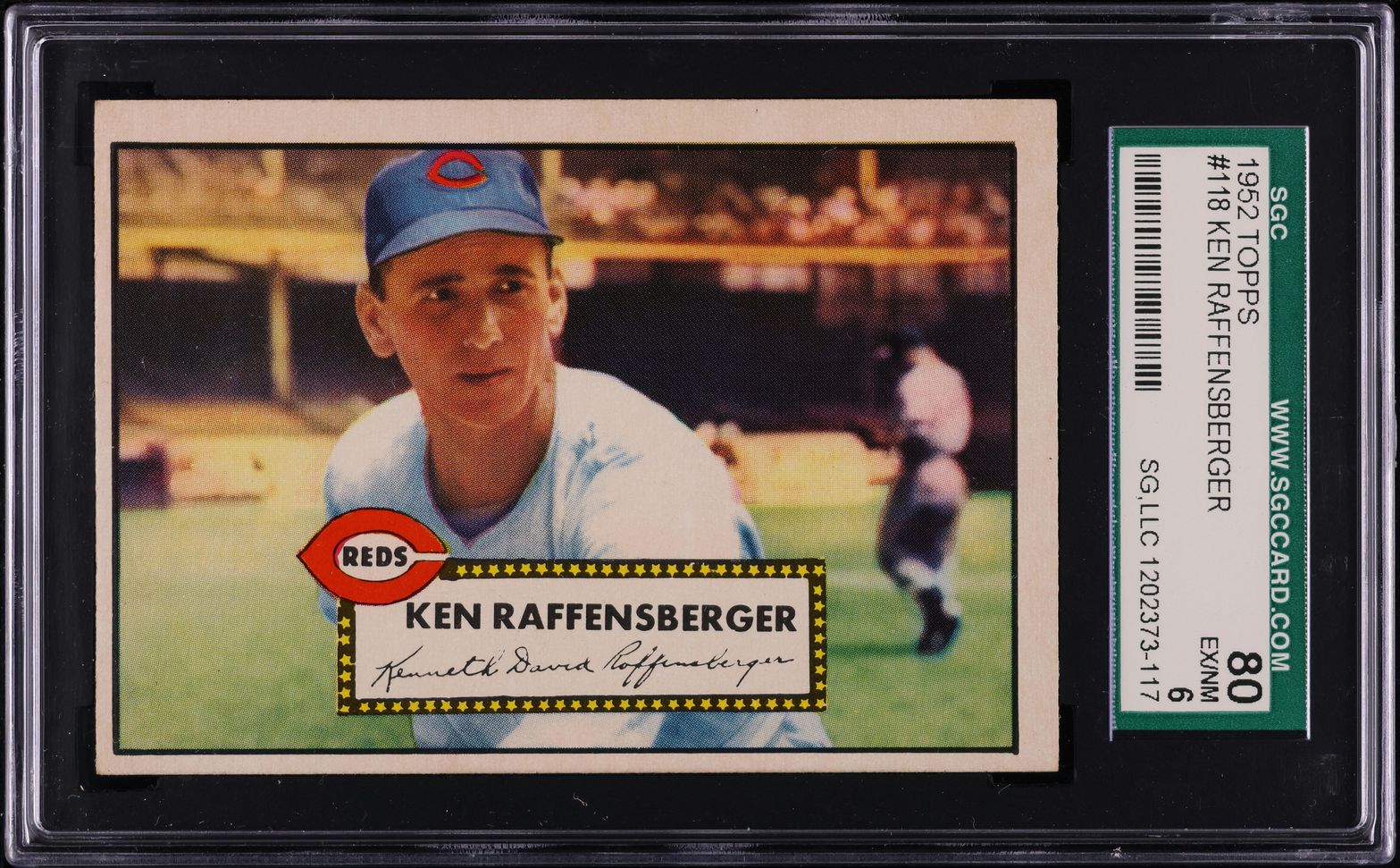 1952 Topps Ken Raffensberger #118 SGC 6 EXMT