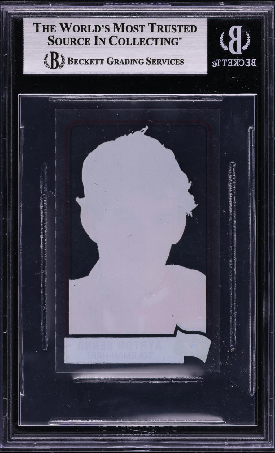 1984 Panini Formula 1 F1 Grand Prix Scratch N' Play Ayrton Senna ROOKIE BGS 5 EX