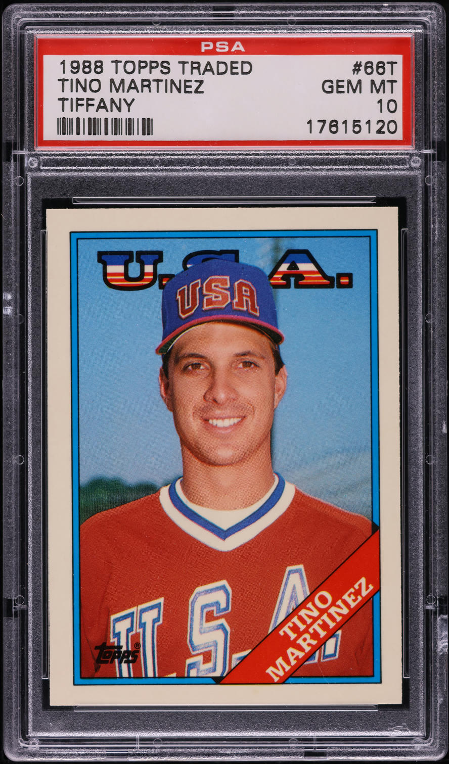1988 Topps Traded Tiffany Tino Martinez ROOKIE #66T PSA 10 GEM MINT