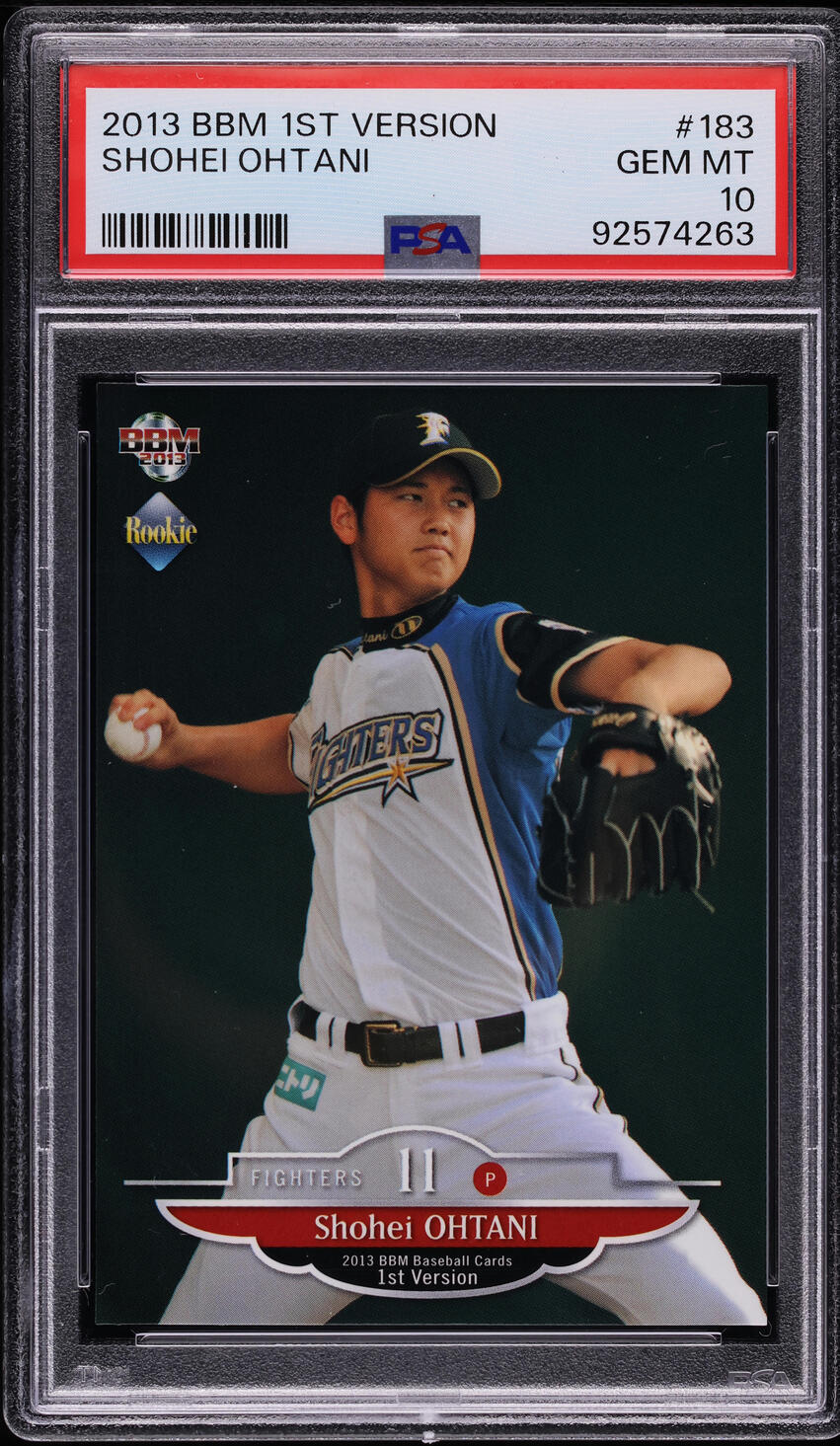 2013 BBM 1st Version Shohei Ohtani ROOKIE #183 PSA 10 GEM MINT