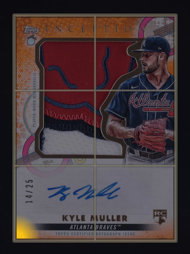 2022 Topps Inception Jumbo Orange Kyle Muller ROOKIE PATCH AUTO