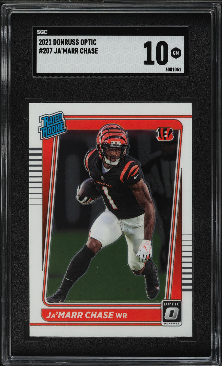 2021 Donruss Optic Ja'Marr Chase ROOKIE #207 SGC 10 GEM MINT