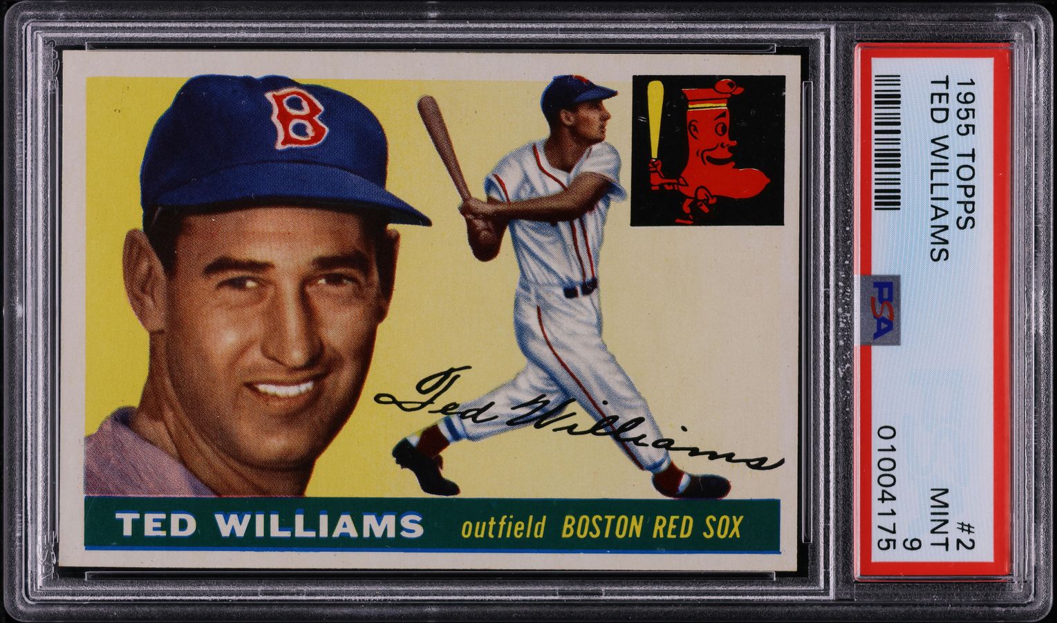 1955 Topps Ted Williams #2 PSA 9 MINT