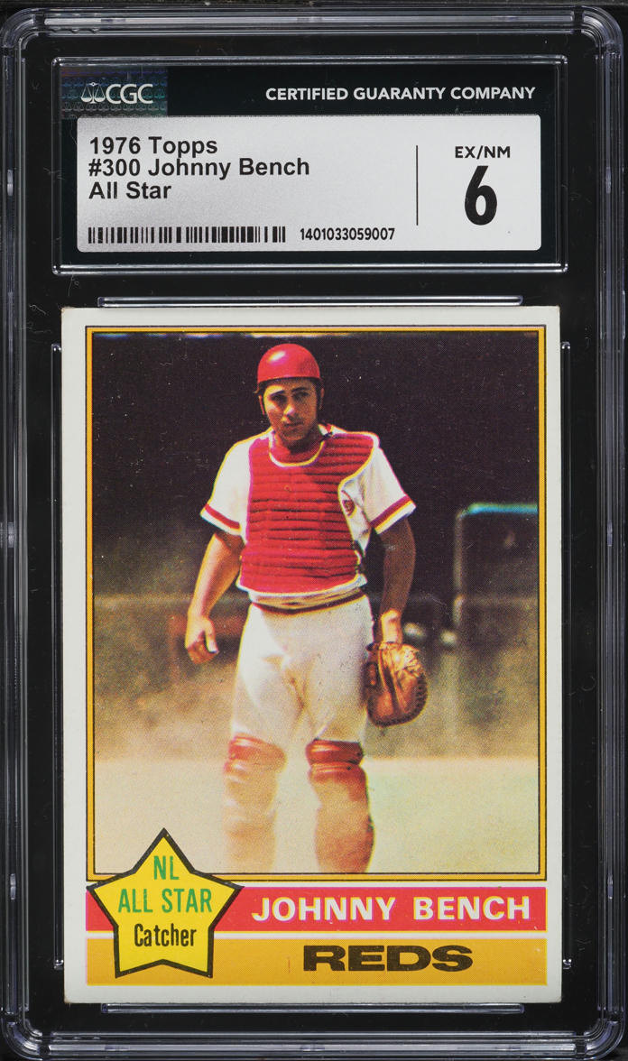 1976 Topps Johnny Bench ALL-STAR #300 CGC 6 EXMT