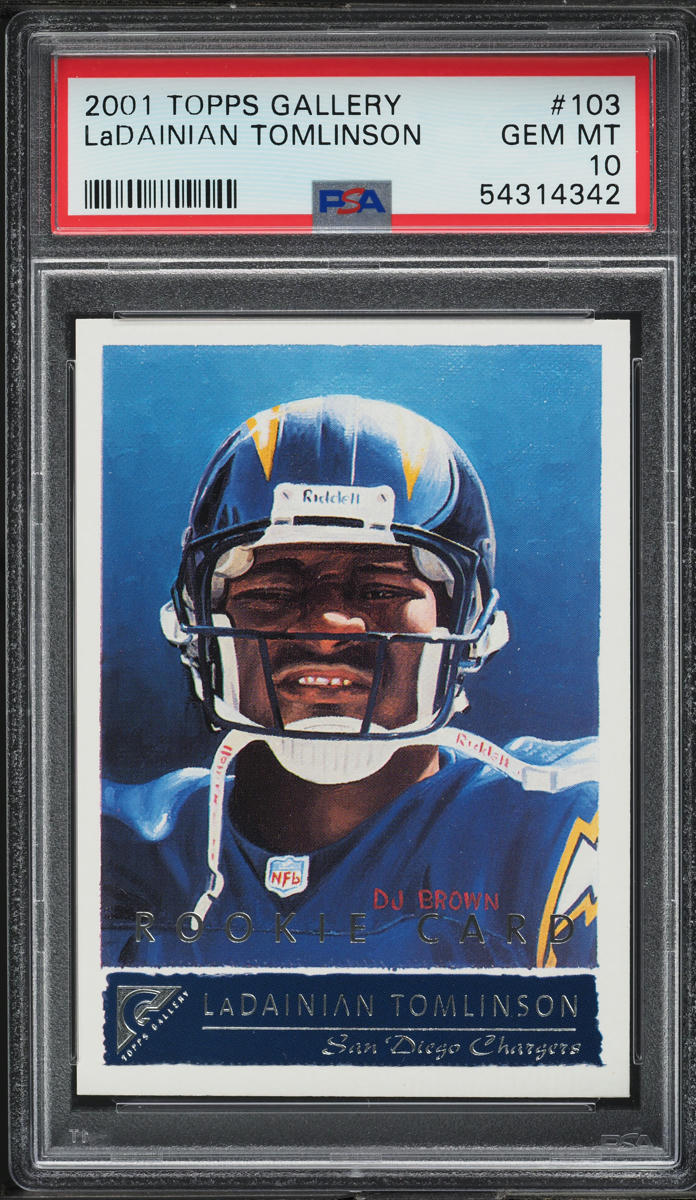 2001 Topps Gallery LaDainian Tomlinson ROOKIE #103 PSA 10 GEM MINT