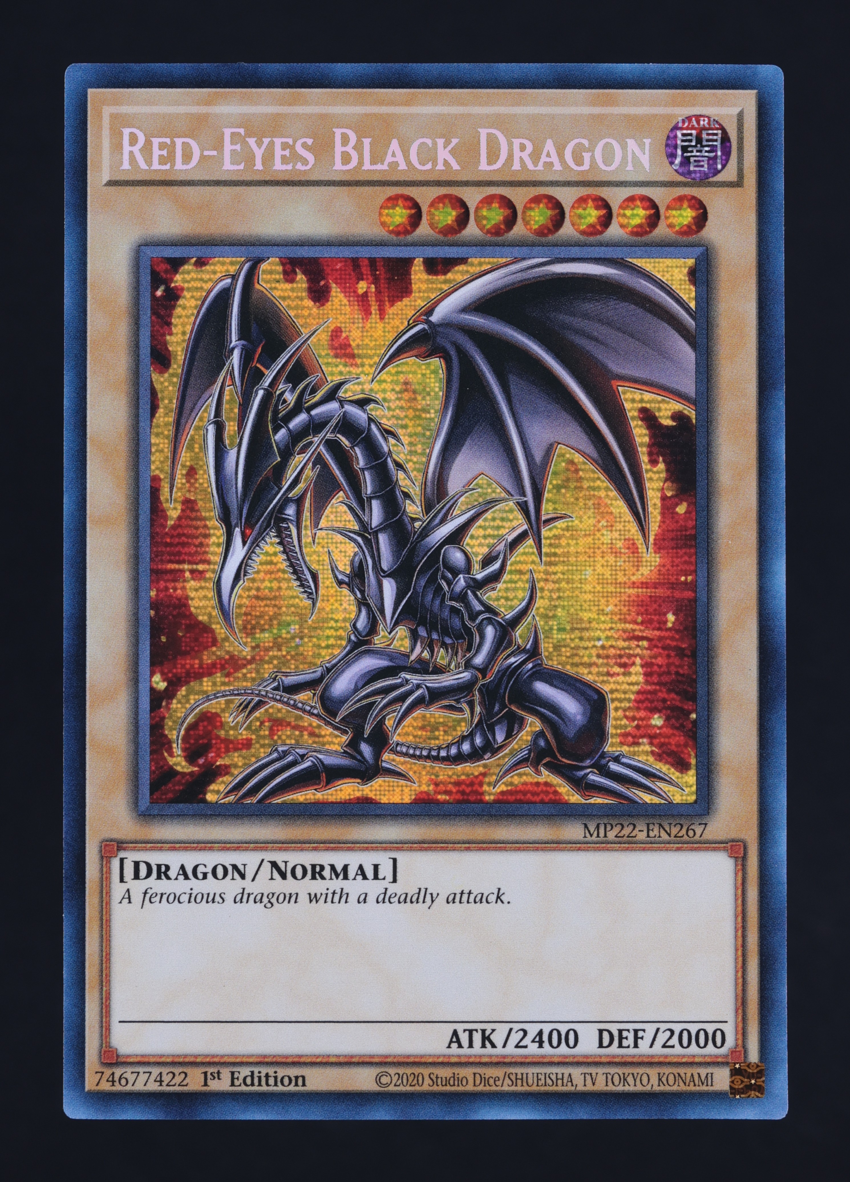 2022 Yu-Gi-Oh! MP22 1st Edition Foil Red-Eyes Black Dragon #MP22