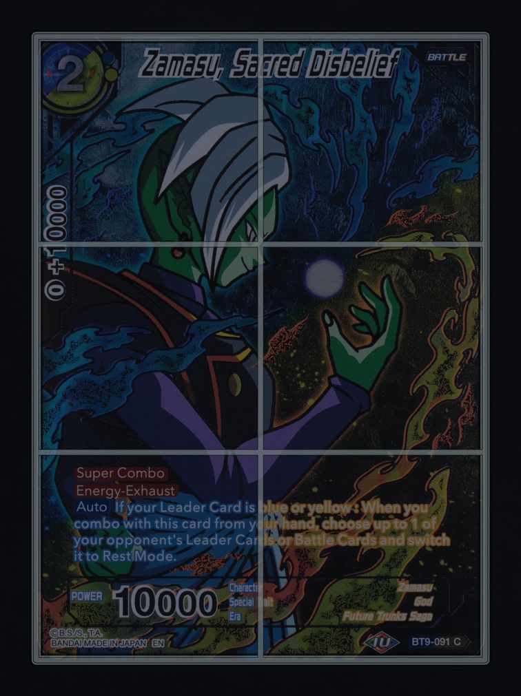 2020 Dragon Ball S Universal Onslaught Foil Zamasu, Sacred Disbelief MBA AUTH