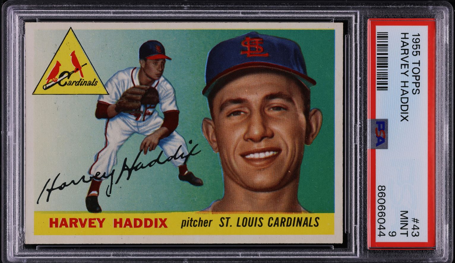1955 Topps Harvey Haddix #43 PSA 9 MINT