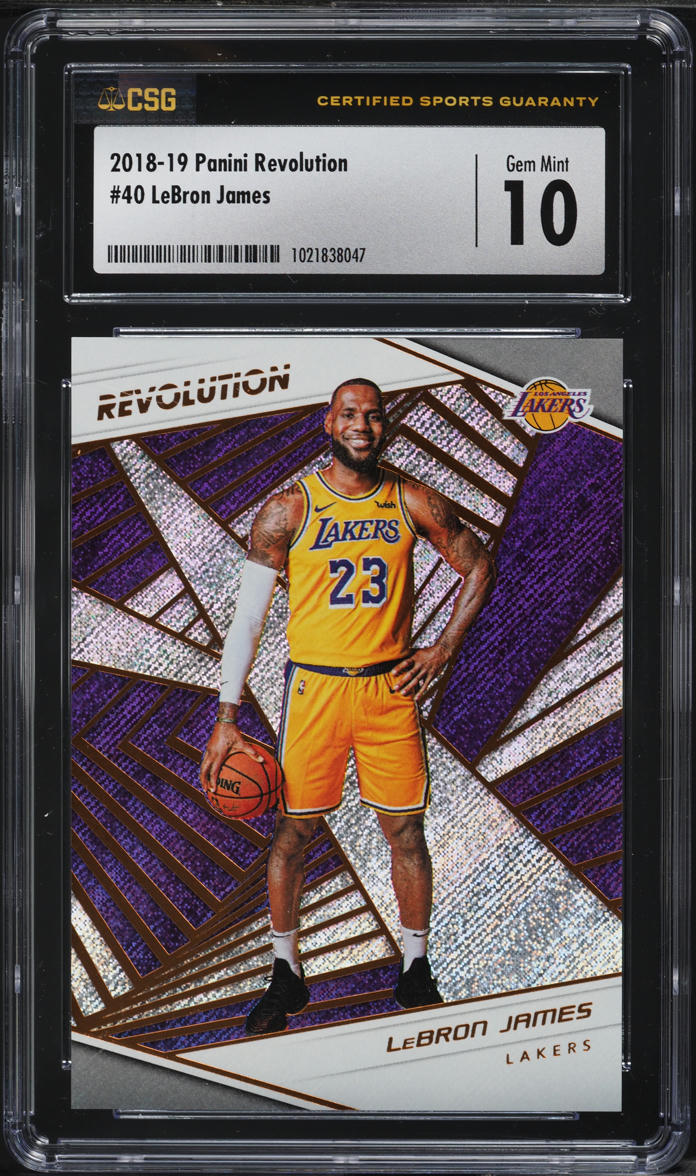2018 Panini Revolution LeBron James #40 CSG 10 GEM MINT