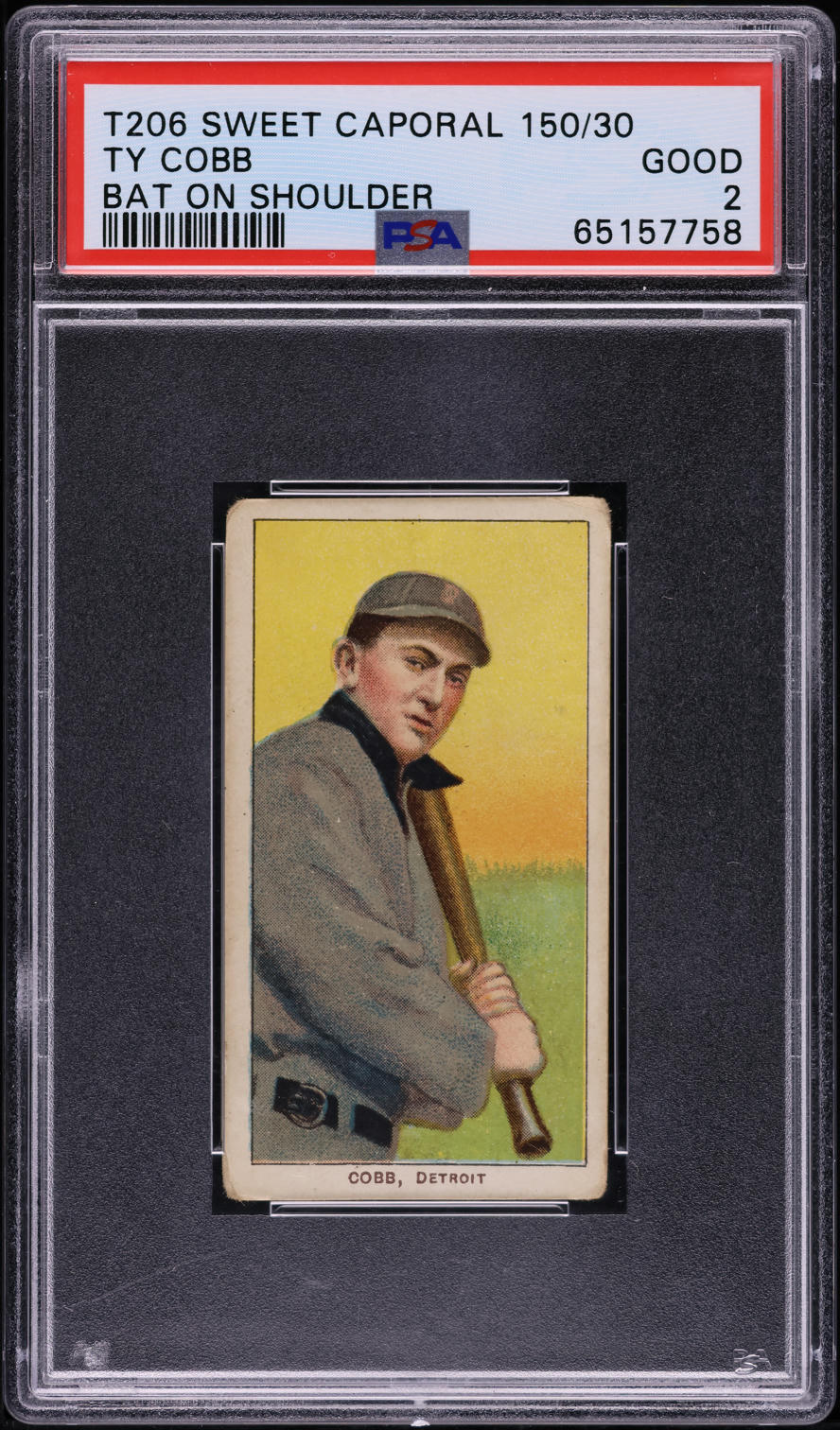 1909-11 T206 Ty Cobb BAT ON SHOULDER PSA 2 GD