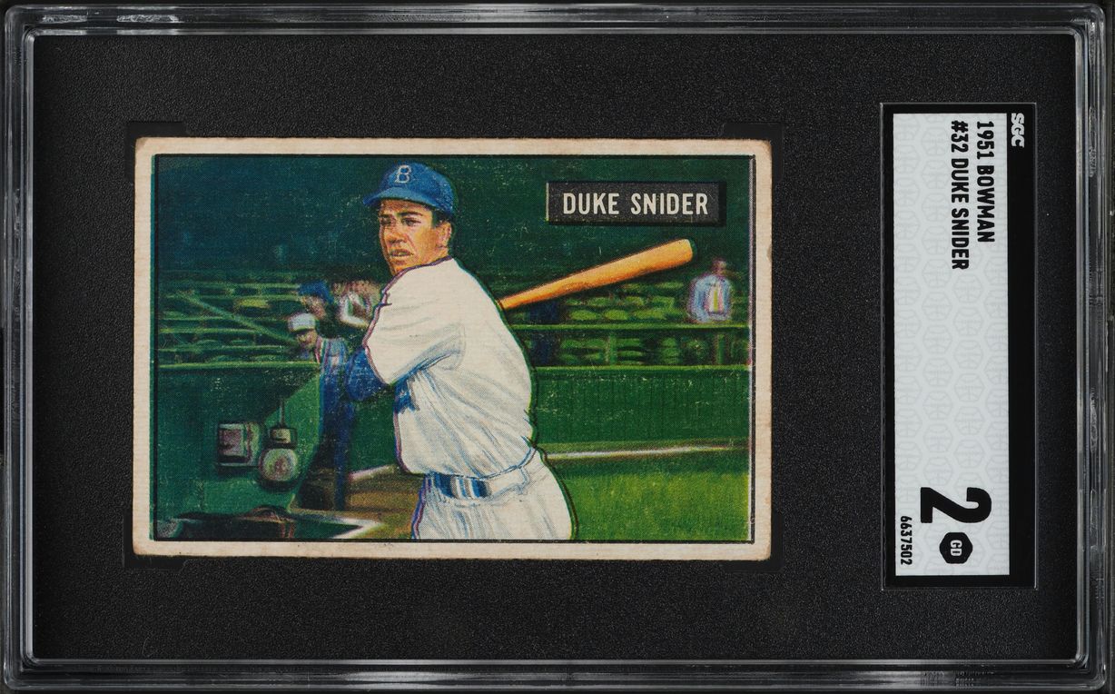 1951 Bowman Duke Snider #32 SGC 2 GD