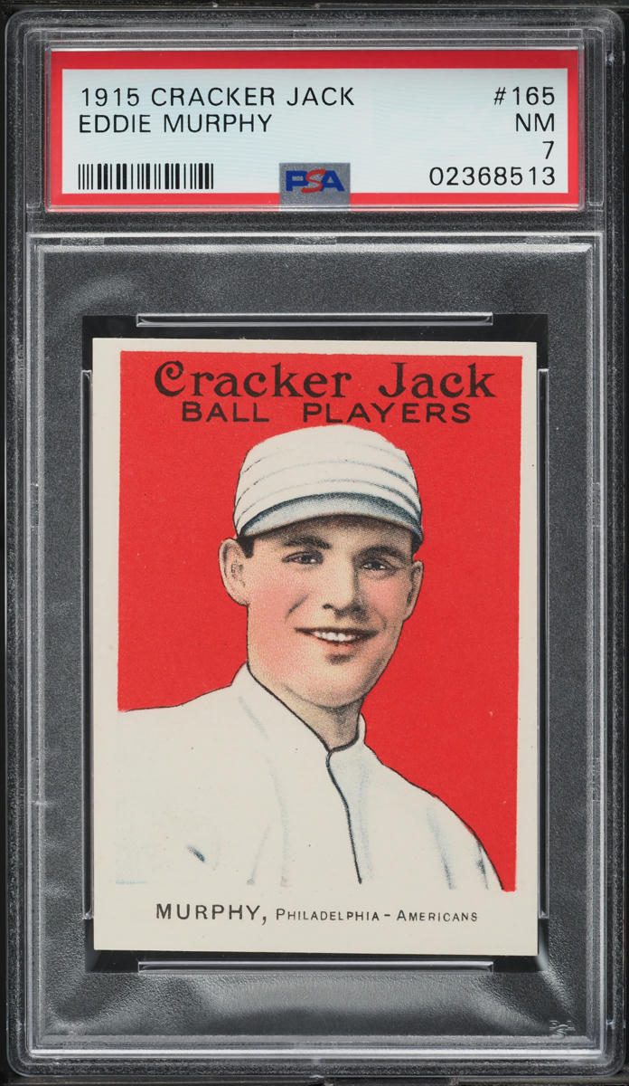 1915 Cracker Jack Eddie Murphy #165 PSA 7 NRMT