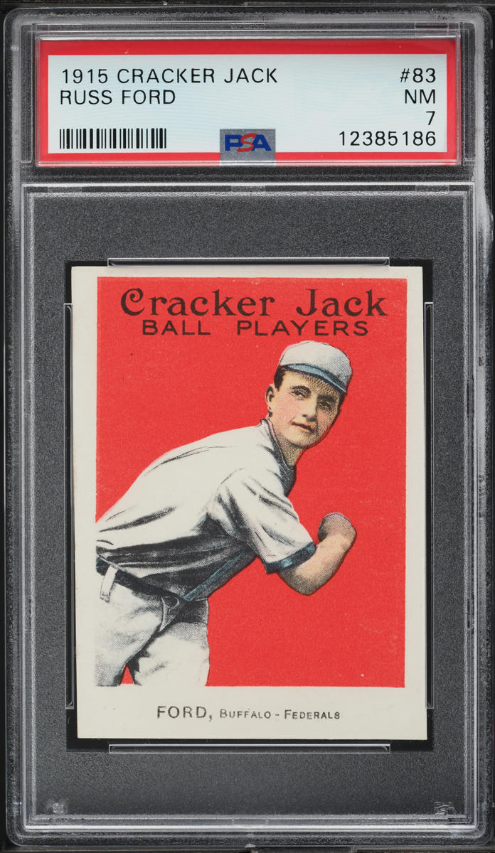 1915 Cracker Jack Russ Ford #83 PSA 7 NRMT