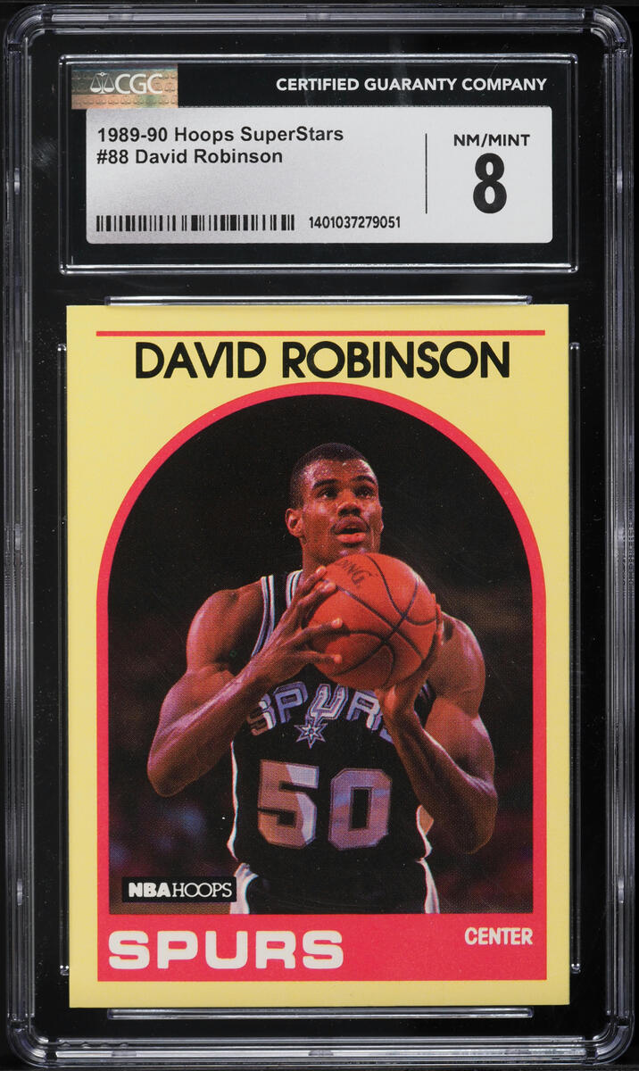 1989 Hoops Superstars David Robinson ROOKIE #88 CGC 8 NM-MT