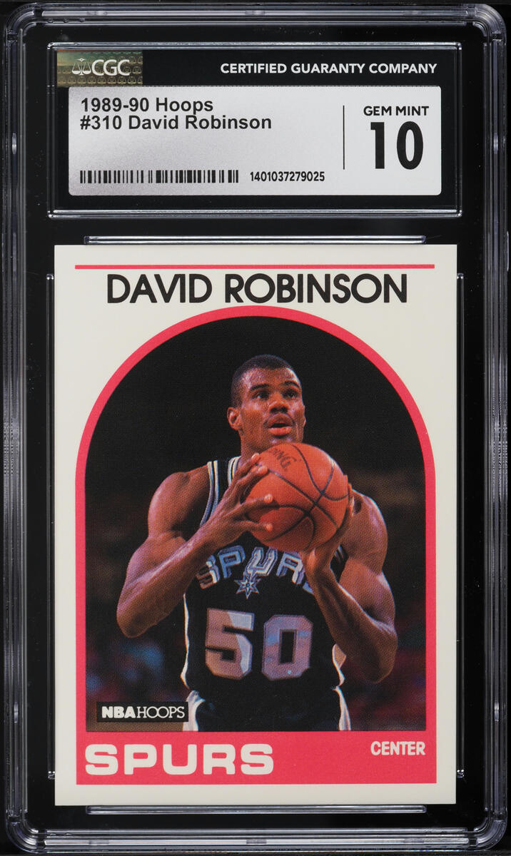 1989 Hoops David Robinson ROOKIE #310 CGC 10 GEM MINT