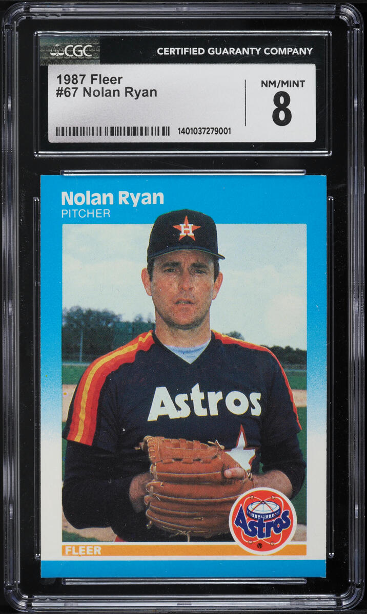 1987 Fleer Nolan Ryan #67 CGC 8 NM-MT