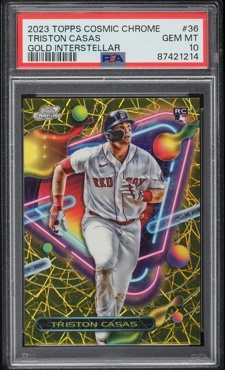 2023 Topps Cosmic Chrome Gold Interstellar Triston Casas ROOKIE /50 #36 PSA 10