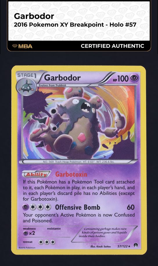 garbodor pokemon card value Garbodor VMAX - SWSH07: Evolving Skies [ULTRA RARE] [Near Mint]