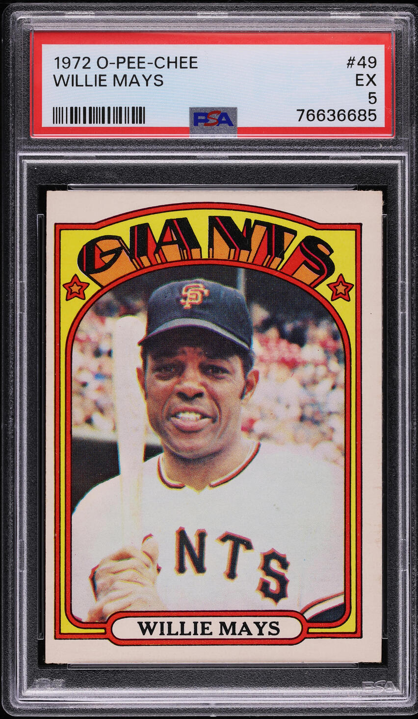 1972 O-Pee-Chee Willie Mays #49 PSA 5 EX